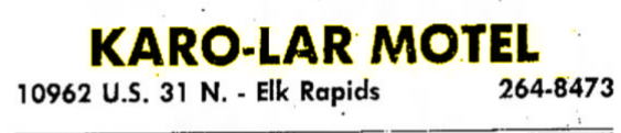 Karo-Lar Motel (Elk Rapids Lakeshore Inn) - Jul 1955 Listing With Address (newer photo)